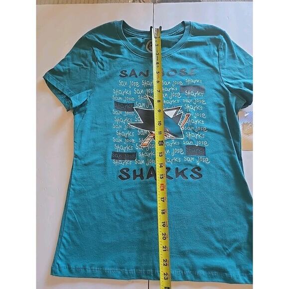 NHL San Jose Sharks Girl's Crew Neck T-Shirt XL - Picture 3 of 5